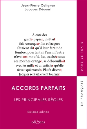 Accords parfaits : les principales règles - Jean-Pierre Colignon