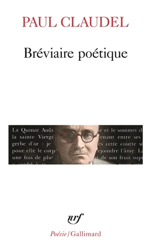 Bréviaire poétique - Paul Claudel