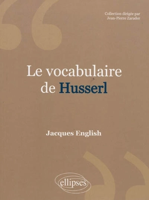 Le vocabulaire de Husserl - Jacques English