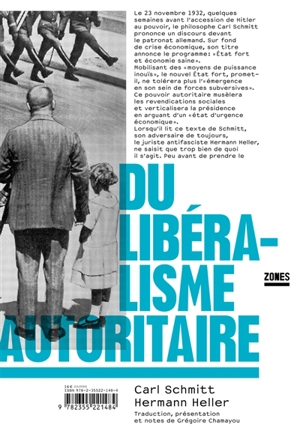 Du libéralisme autoritaire - Carl Schmitt