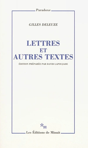 Lettres : et autres textes - Gilles Deleuze