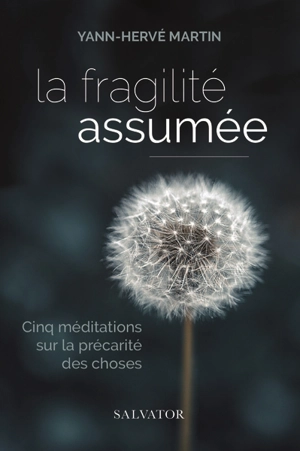 La fragilité assumée : cinq méditations sur la précarité des choses - Yann-Hervé Martin