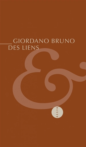 Des liens. In tristitia hilaris, in hilaritate tristis - Giordano Bruno