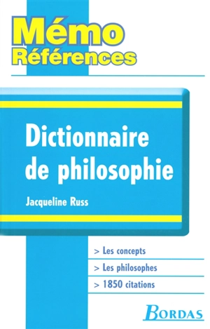 Dictionnaire de philosophie - Jacqueline Russ