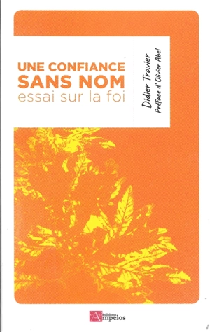 Une confiance sans nom : essai sur la foi - Didier Travier