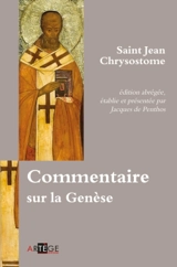 Commentaire sur la Genèse - Jean Chrysostome