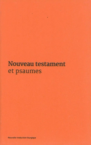 Nouveau Testament et Psaumes : couverture vinyle orange