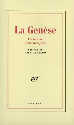 La Genèse - Jean Grosjean