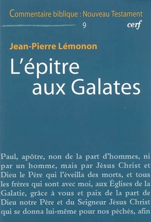 L'épître aux Galates - Jean-Pierre Lémonon