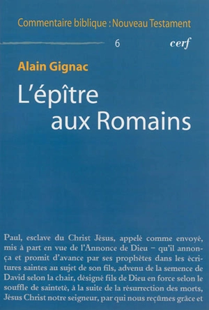 L'Epître aux Romains - Alain Gignac