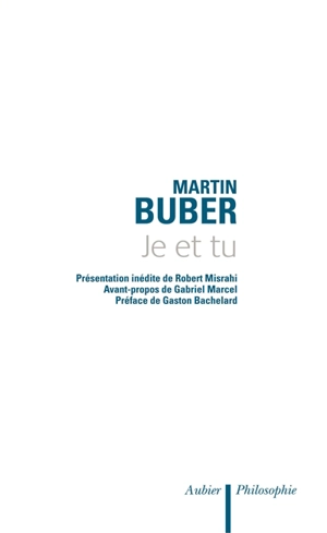 Je et tu - Martin Buber