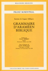 Grammaire d'araméen biblique - Franz Rosenthal