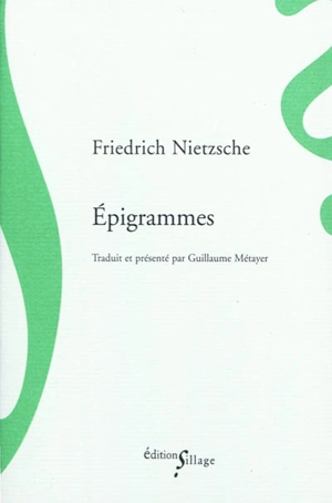 Epigrammes - Friedrich Nietzsche