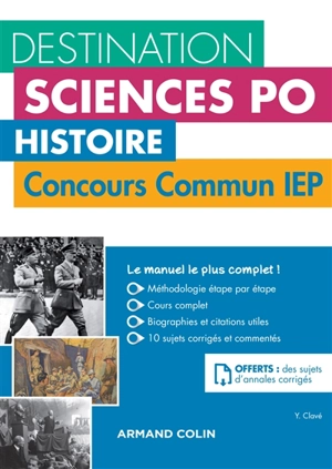 Histoire : concours commun IEP - Yannick Clavé