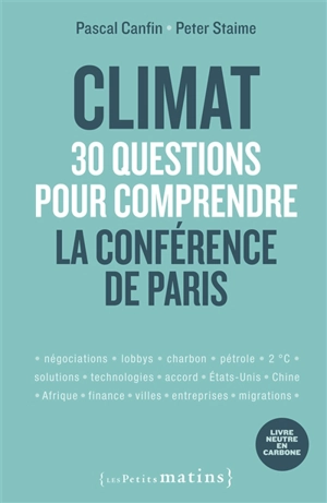 Climat : 30 questions pour comprendre la Conférence de Paris - Pascal Canfin