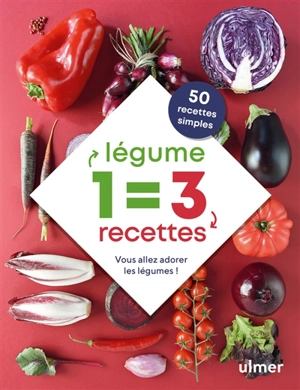 1 légume = 3 recettes : vous allez adorer les légumes ! - Céline Mingam