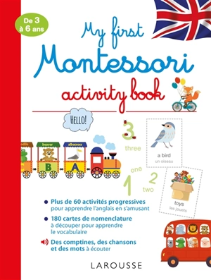 My first Montessori activity book : de 3 à 6 ans - Lydie Barusseau