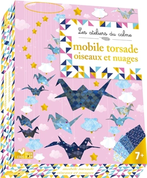 Mobile torsade oiseaux et nuages - Stéphanie Desbenoit-Charpiot