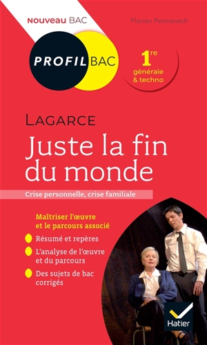 Jean-Luc Lagarce, Juste la fin du monde (1990) : crise personnelle, crise familiale : 1re générale & techno, nouveau bac - Florian Pennanech