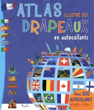 Atlas illustré des drapeaux en autocollants - Elodie Berthon