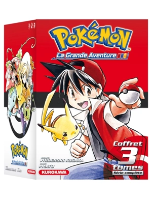 Pokémon : la grande aventure : coffret 3 tomes, série complète - Hidenori Kusaka