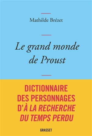 Le grand monde de Proust : dictionnaire des personnages d'A la recherche du temps perdu - Mathilde Brézet
