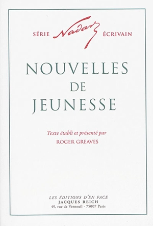 Nouvelles de jeunesse - Nadar