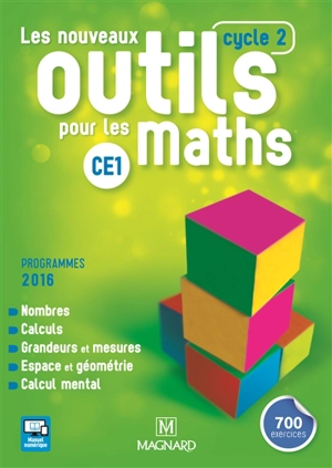 Les nouveaux outils pour les maths CE1, cycle 2 : programmes 2016 - Natacha Besset