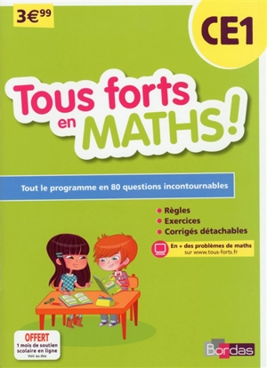 Tous forts en maths ! CE1 - Martine Lhuaire