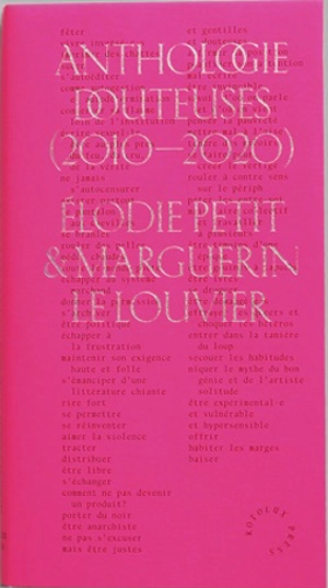 Anthologie Douteuses (2010-2020) - Elodie Petit