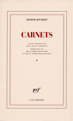 Carnets. Vol. 1 - Joseph Joubert