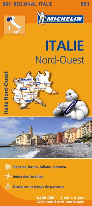 CARTE REGIONALE ITALIE NORD-OUEST - Collectif