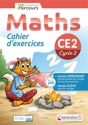 Cahier numérique : maths CE2 : version site - Katia Hache