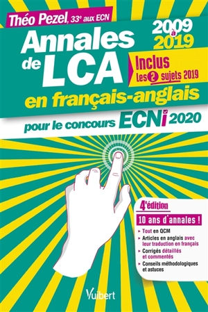 Annales de LCA en français-anglais pour le concours ECNi 2020 : 2009 à 2019 - Théo Pezel