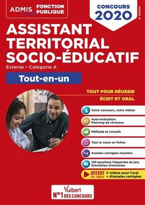 Assistant territorial socio-éducatif : externe, catégorie A, tout-en-un : concours 2020 - Fabienne Geninasca