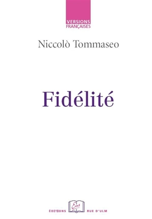 Fidélité - Niccolo Tommaseo