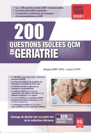 200 questions isolées QCM en gériatrie : dernier tour DFASM 3 - Morgane Saint-Cricq