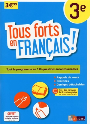 Tous forts en français ! 3e - Françoise Nicolas