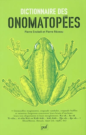 Dictionnaire des onomatopées - Pierre Enckell