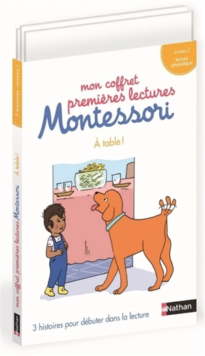 Mon coffret premières lectures Montessori : à table ! : niveau 1, lecture phonétique - Chantal Bouvÿ