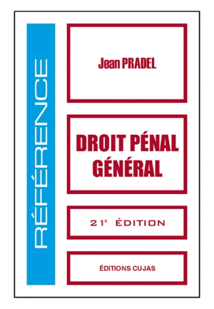 Droit pénal général - Jean Pradel