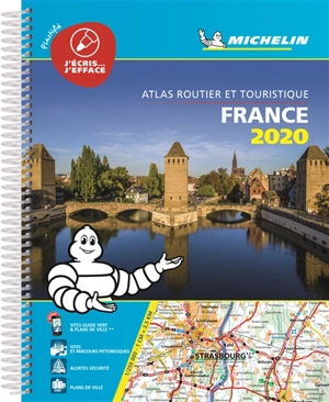 France 2020 : atlas routier et touristique : plastifié. France 2020 : tourist and monitoring atlas. France 2020 : Strassen- und Reiseatlas - Manufacture française des pneumatiques Michelin