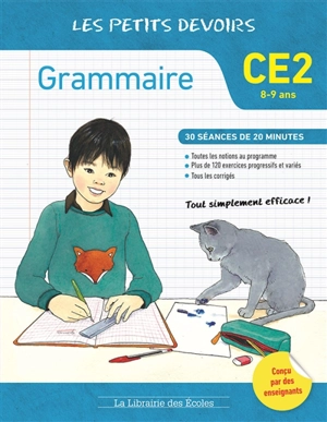 Grammaire CE2, 8-9 ans : 30 séances de 20 minutes - Marie Chardonnet