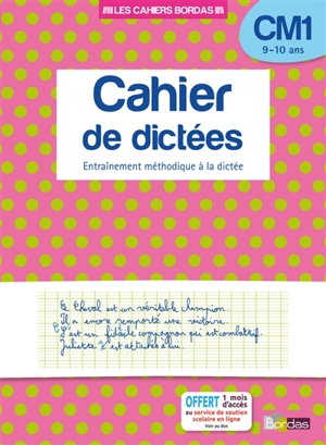 Cahier de dictées, CM1, 9-10 ans : entraînement méthodique à la dictée - Laurence Draut-Caudin
