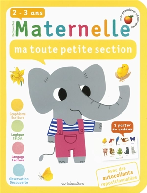 Découvertes maternelle, ma toute petite section, 2-3 ans - France Cottin