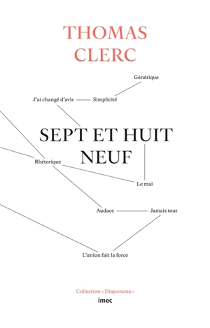 Sept et huit neuf - Thomas Clerc