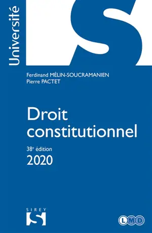 Droit constitutionnel 2020 - Pierre Pactet