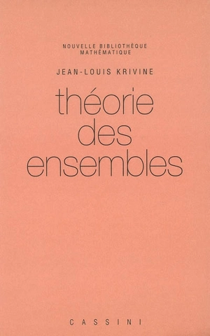 Théorie des ensembles - Jean-Louis Krivine