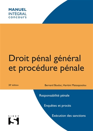 Droit pénal général et procédure pénale - Bernard Bouloc