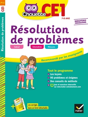 Résolution de problèmes CE1, 7-8 ans : nouveau programme - Géraldine Collette